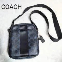 月末セール❣️極美品✨COACHヘリテージストライプシグネチャーF70589 定番 COACH】コーチ『ヘリテージ ストライプ シグネチャー フライト