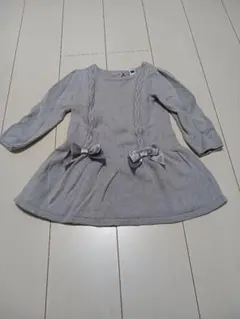 Janie and Jack グレー ニットワンピース