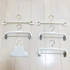 ハンガー　ボトムス　スラックス　スカート用　白　猫