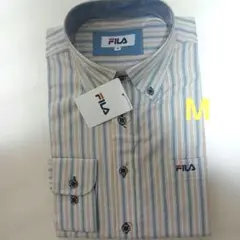 FILA 長袖シャツ ストライプ ボタンダウン Mのサムネイル