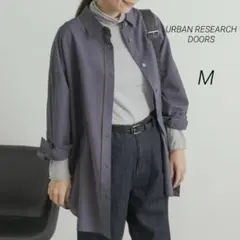 アーバンリサーチ ドアーズ ストライプ オーバーシャツ