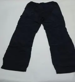 ネイビー ボア ワークパンツ ゴムウエスト　防寒