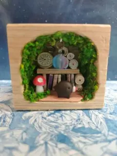 ミニチュアハウス✨もぐらのお家時計部屋