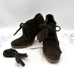 極美品✨ ピエールアルディ スエード ショートブーツ 厚底 チャンキーヒール