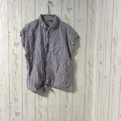 OLD NAVY ストライプ ノースリーブシャツ L 即日発送
