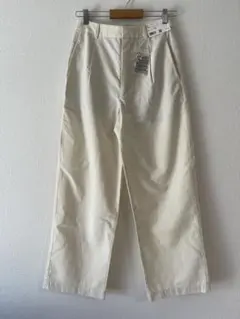 【新品未使用品】UNIQLO リネンブレンドタックワイドパンツ