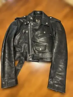 レディース ブラック ダブルライダースジャケット