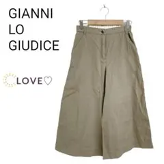 GIANNI LO GIUDICE ガウチョパンツ ストライプ柄 綿混 k1