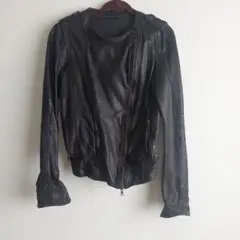 DROME レザージャケット ライダース ブラック