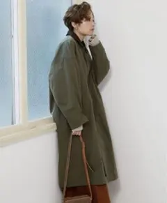 【FREAK'S STORE】マコバー 別注オーバーコート　カーキ
