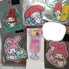 サンリオ マイメロ シークレットホログラムステッカー メロンソーダ