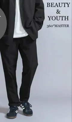 L 極美品　B&Y メンズ　360°MASTER 1プリーツ テーパード パンツのサムネイル