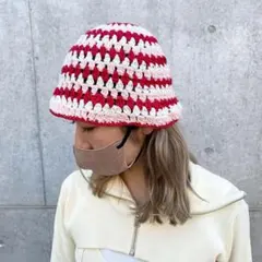 クロシェハット　ビーニー　ニット帽　バケットハット　クラッシャーハット　バケハ