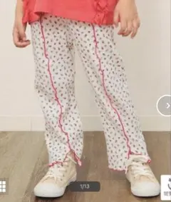 花柄メロウワッフルパンツ 10分丈　BREEZE