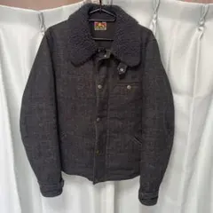 BEN DAVIS ワークジャケット　襟ボア　90s 短丈　ごま塩