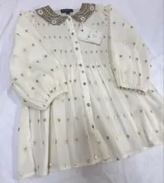 新品未使用タグ付　bonjour diary チュニック　ワンピース　8y