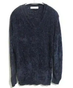 HIGH STREET　ハイストリート　モールヤーン　Vネックニット　セーター