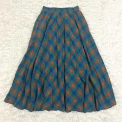 アメリカンホリック フレアロングスカート チェック柄 M 大人可愛い ひらひら