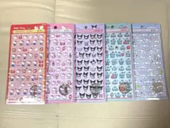 国内正規品　ボンボンドロップシールmini サンリオ【5枚セット】