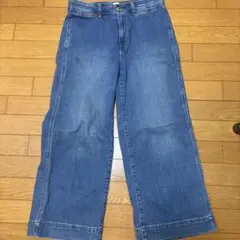 GAP　　ワイドシルエット デニムパンツ ブルーのサムネイル