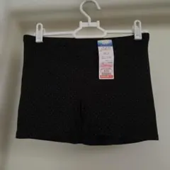 しまむら ドットオーバーパンツ ブラック LLのサムネイル