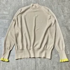 美品⭐️MACHATT マチャット レースカフハイネックニット 洗える セーターのサムネイル