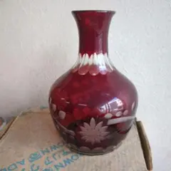 切子　花瓶　アンティーク toushien_gw6000-5200
