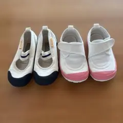 上履き15.5cm 、14.5㎝ ムーンスター　教育パワーシューズ　セット売り