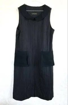 Madame Hiroko ノースリーブストライプワンピース