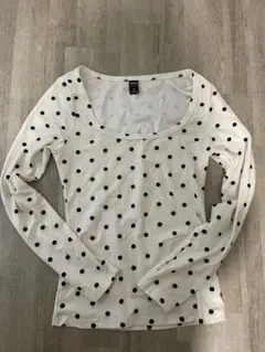 Dazy ドット柄 長袖Tシャツ Sサイズ