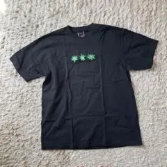 HUF Tシャツ ブラック 刺繍ロゴ Lサイズのサムネイル
