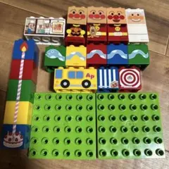 アンパンマン ブロックラボ まとめ売り 基礎板 はじめてできたよ！　ブロック