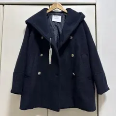 COCO DEAL】インペリアルモッサショートPコート ネイビー Mサイズ