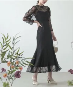 3way レースボレロセット フレア パーティドレス 結婚式 オケージョンドレス