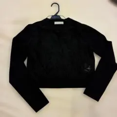 美品！セルフォード　ブラック 長袖　レースカーディガン