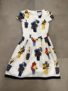 23SS✨️未使用に近い美品✨️エムズグレイシー 花瓶柄プリント
