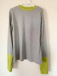 【新品未使用】しまむら　サニーハウス　袖配色　リブ　近藤千尋　LL グレー