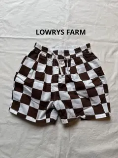 LOWRYS FARM チェック柄 ハーフパンツ