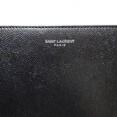 SAINT LAURENT PARIS 長財布 ラウンドファスナー ブラック貴重のサムネイル