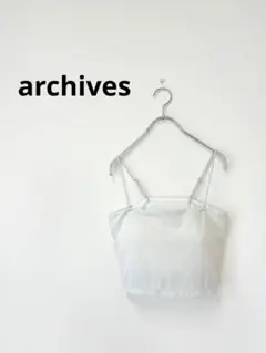 archives キャミソール ビスチェ ホワイト ショート丈 韓国風のサムネイル