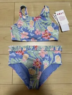 美品 ROXY ロキシー 小花柄水着 ビキニ 重ね着デザイン Lサイズ 水着 TO THE SUN⁄ロキシーボタニカル柄ビキニ(水着） レディース