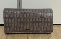 DIESEL クロコダイル型押し 長財布