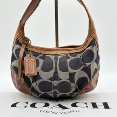 archive coach デニム ワンショルダーバッグ シグネチャー