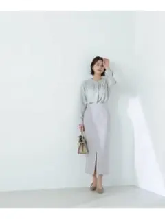 【新品】NATURAL BEAUTY BASIC アウトポケットナロースカート