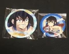 貴重　鬼滅　キラキラ缶バッチ 嘴平伊之助 鬼滅の刃 温泉旅　湯めぐり 2個セット