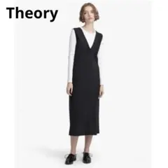 セオリー　ジャンパースカート　ブラック　P