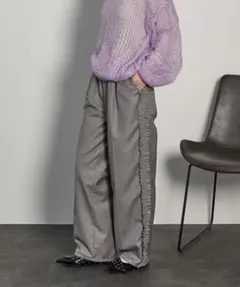 THE YOn サイドフリルラインTRタックイージーパンツ