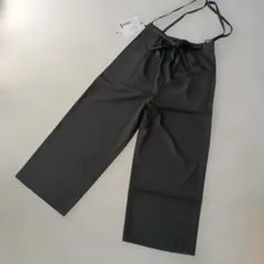 新品未使用品 ブラック 2wayサロペットワイドパンツ M