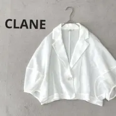 《CLANE》メッシュ ランタンジャケット 白 羽織 ボレロ カーディガン 半袖のサムネイル