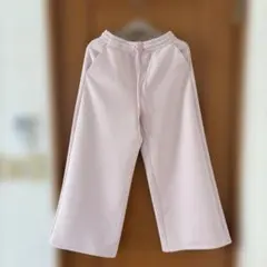 GU パフスウェットバギーパンツ　丈短め